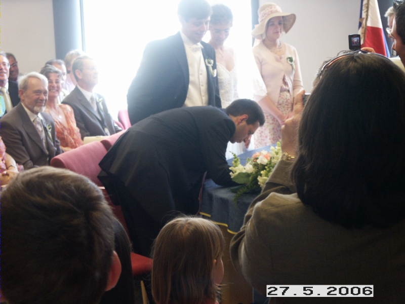 Signature du t&eacute;moin du mari&eacute;