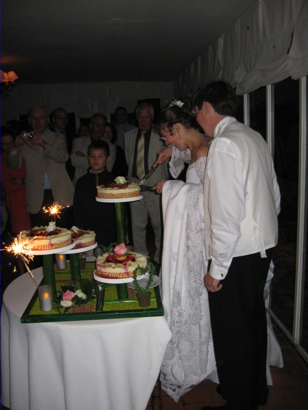 D&eacute;coupe du g&acirc;teau